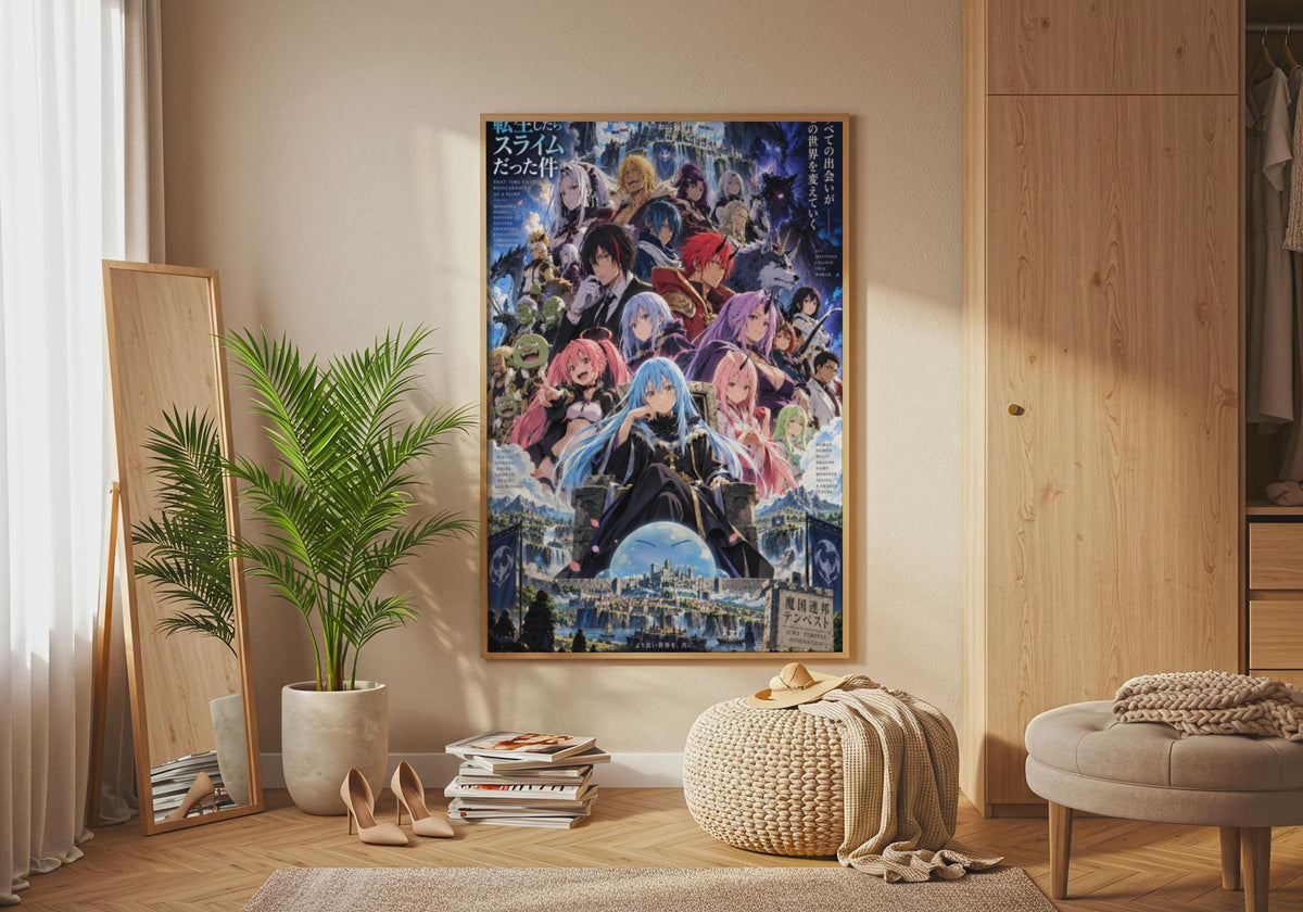That Time I Got Reincarnated As A Slime Poster, Rimuru Ensemble Cast Wall Art