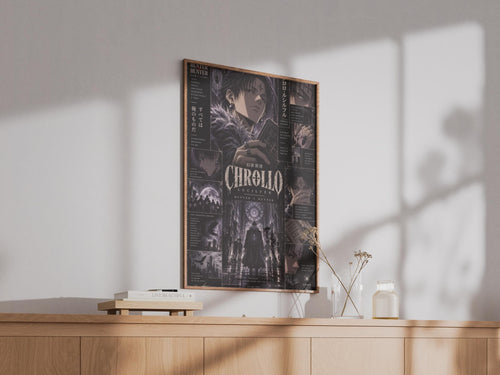 Chrollo Lucilfer Poster, Hunter x Hunter Dark Anime Wall Art, Phantom Troupe Print