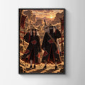 Itachi Kisame Akatsuki Poster, Hidden Sand Village Anime Wall Art, Naruto Print
