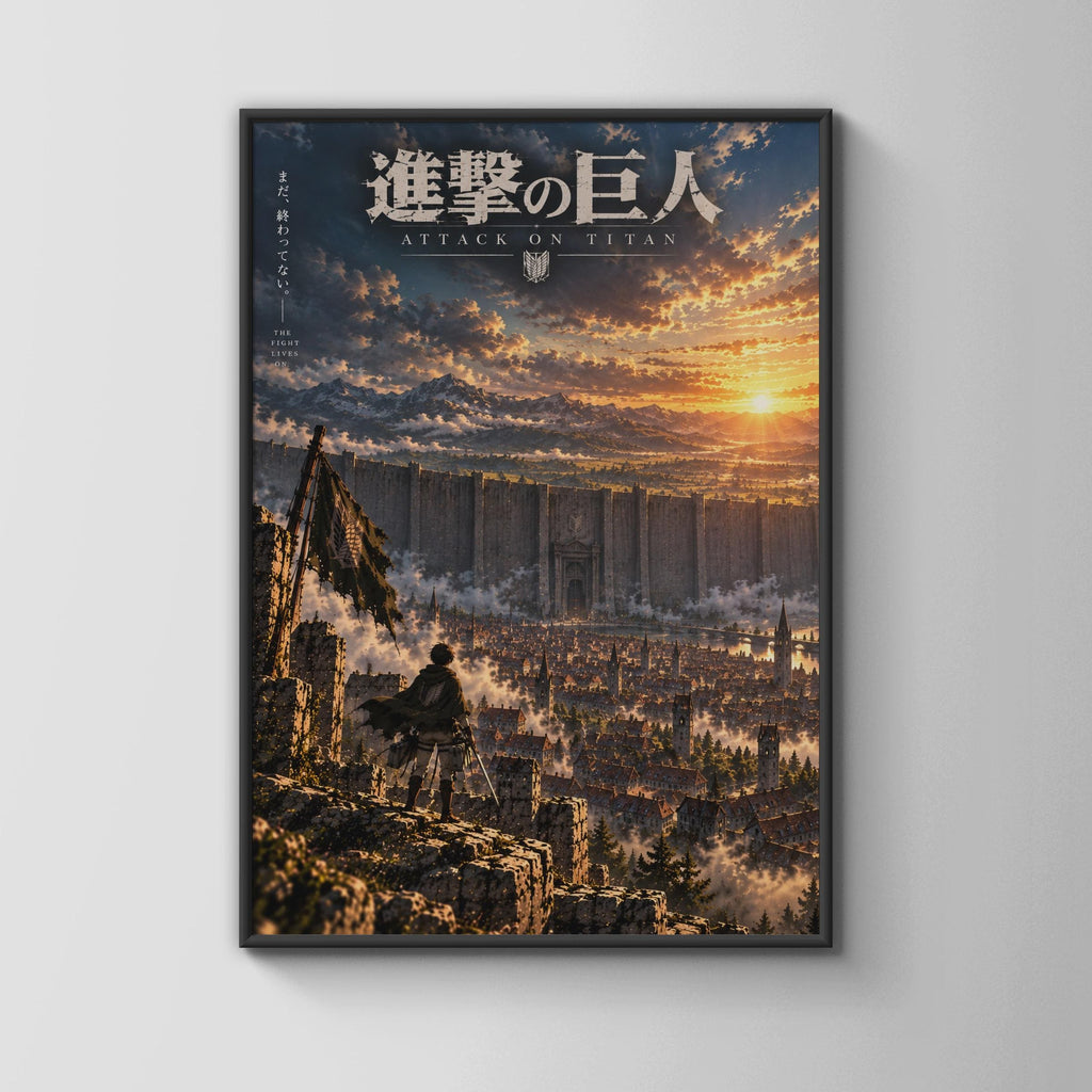 Attack on Titan Scout Regiment Poster, AOT Anime Wall Art, Survey Corps Print