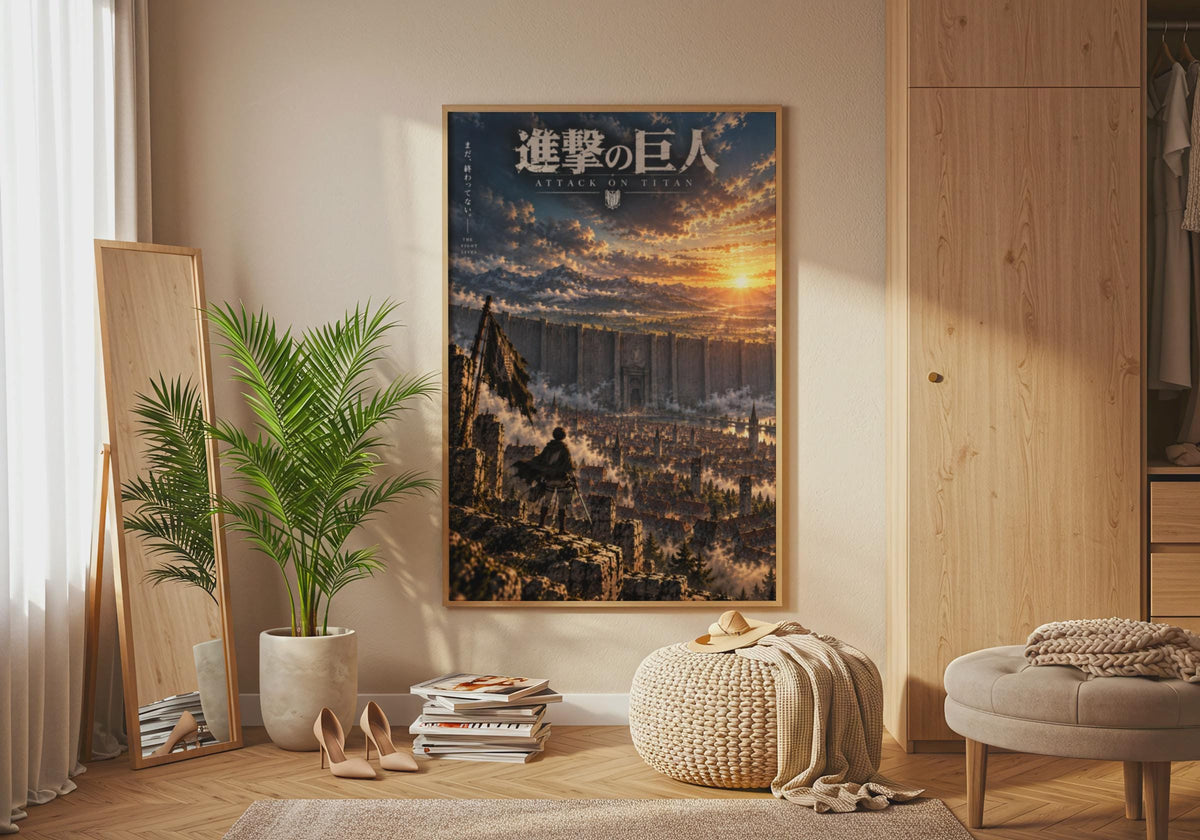 Attack on Titan Scout Regiment Poster, AOT Anime Wall Art, Survey Corps Print