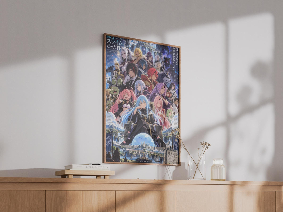 That Time I Got Reincarnated As A Slime Poster, Rimuru Ensemble Cast Wall Art